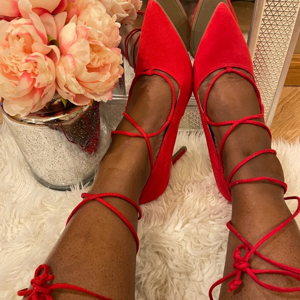Red Laced Heels